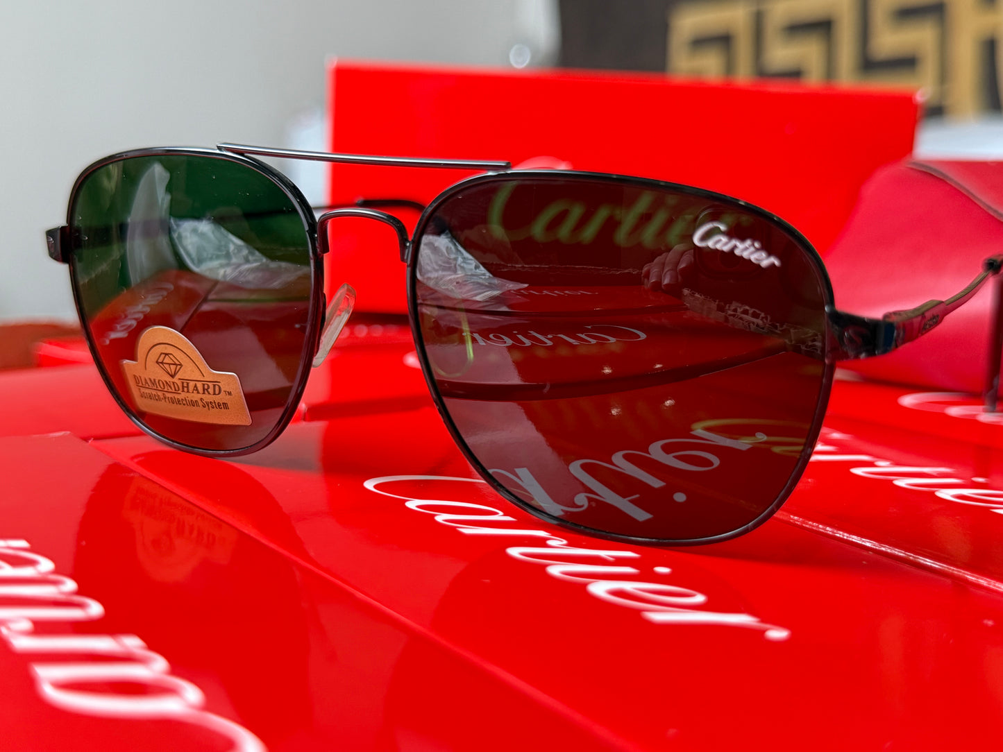 Imported sunglasses Cartier Silent