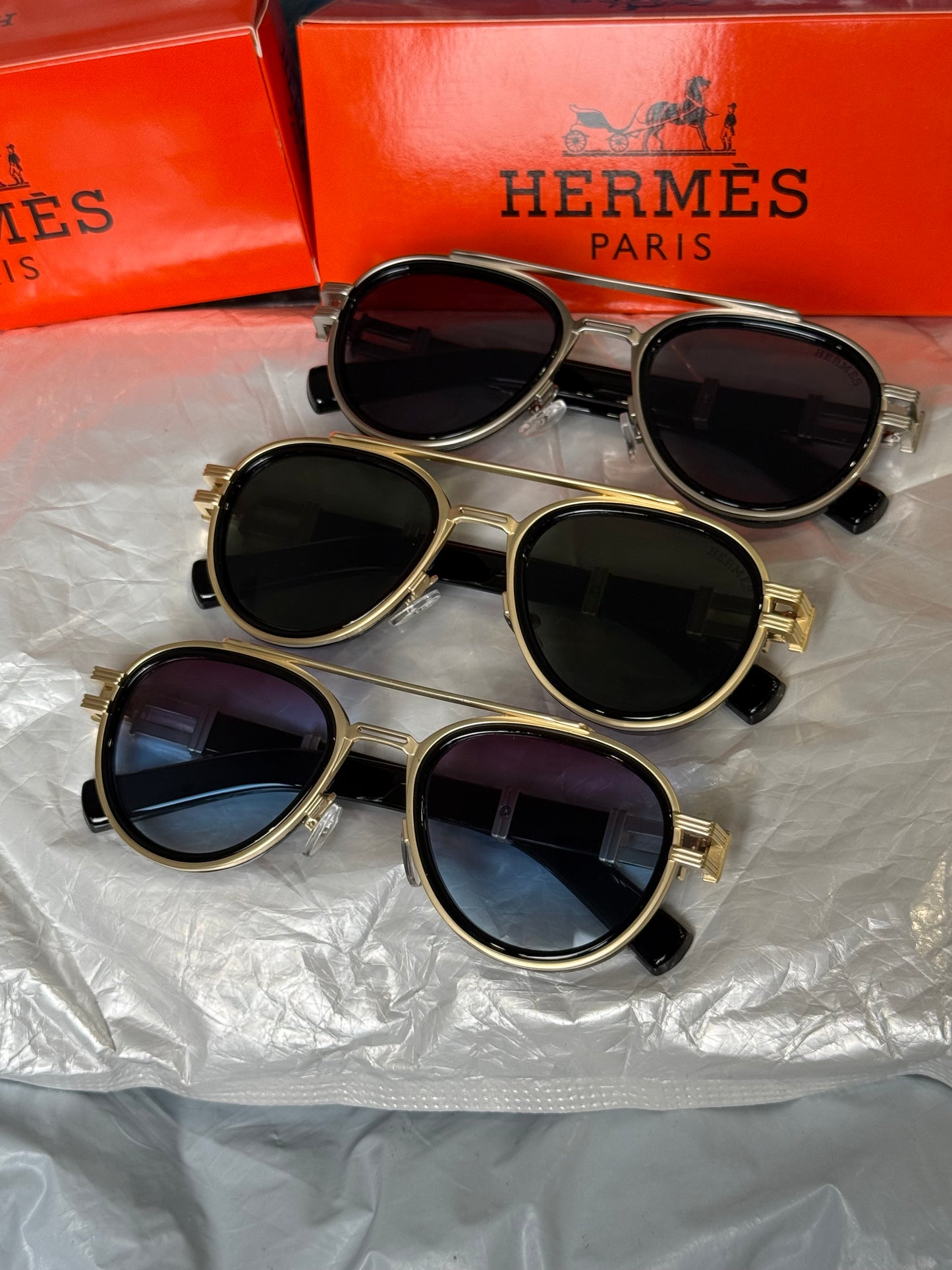 Imported Sunglasses Hermes Blue