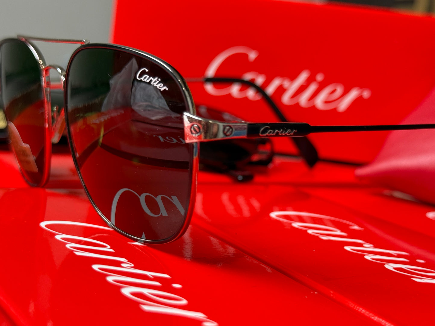 Imported sunglasses Cartier Silent