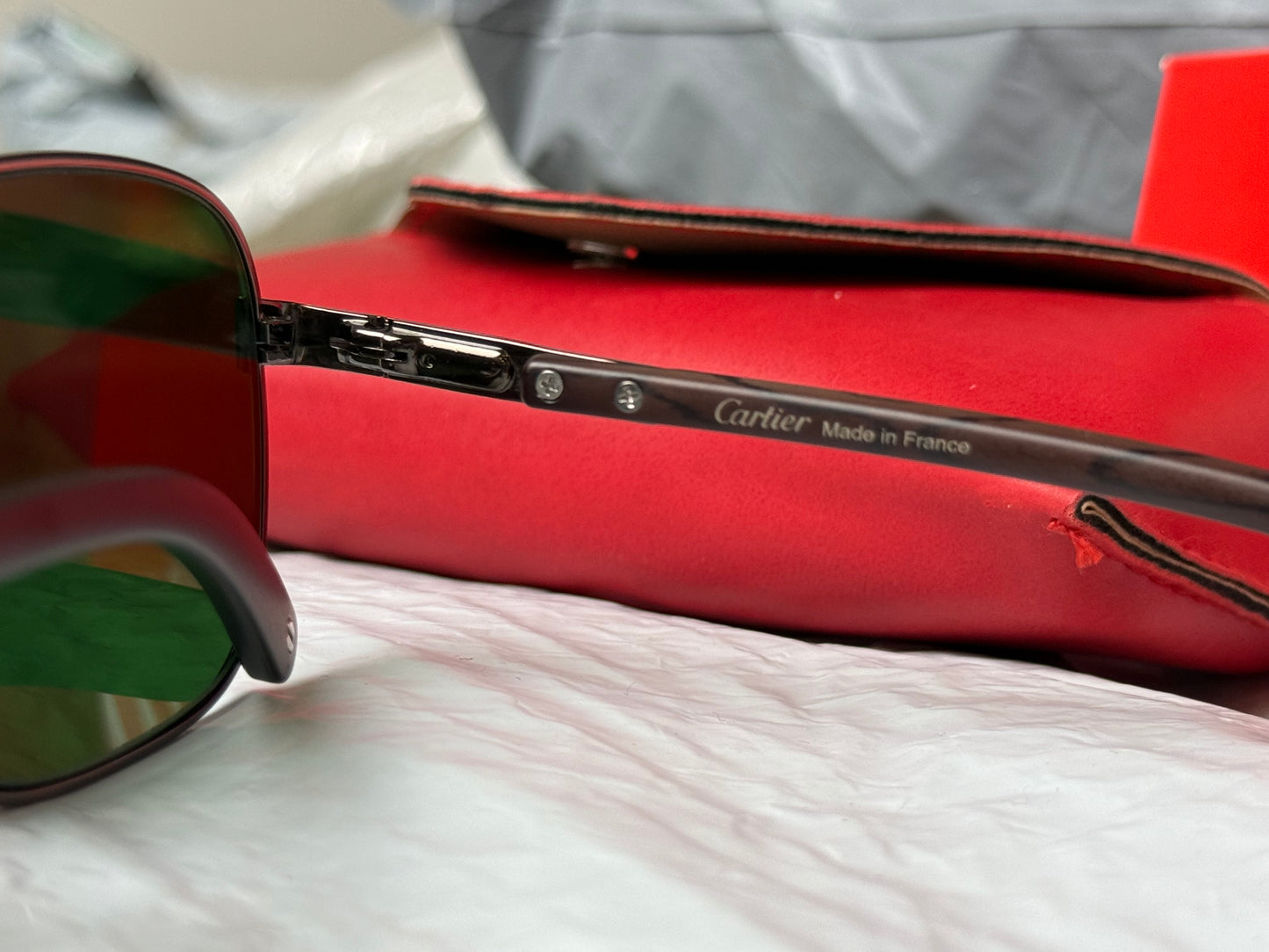 Imported Sunglasses Cartier Wooden