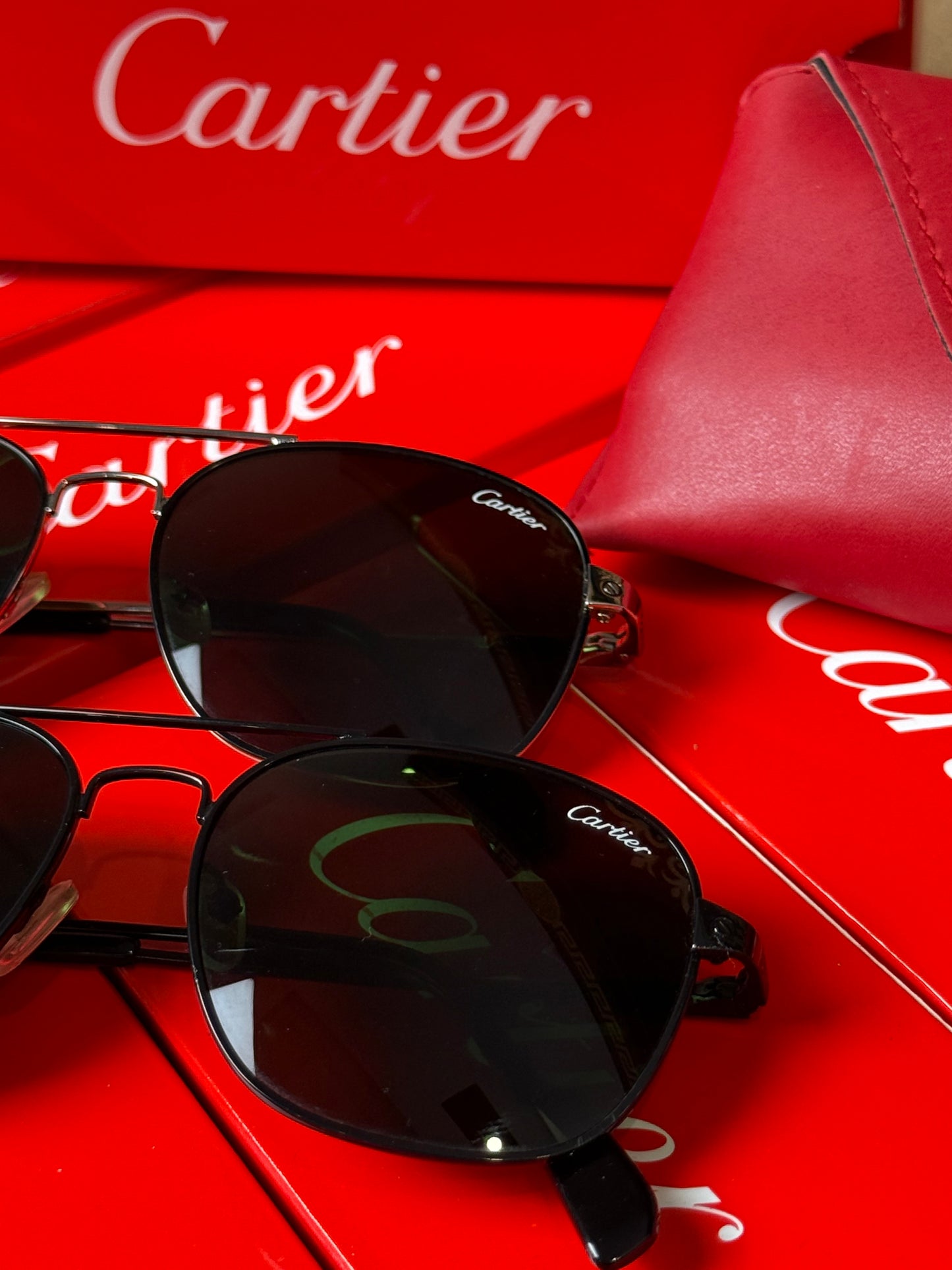 Imported sunglasses Cartier Silent