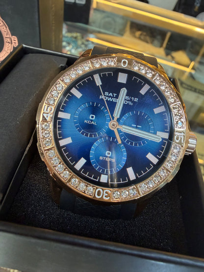 Golden Smartwatch with Stones