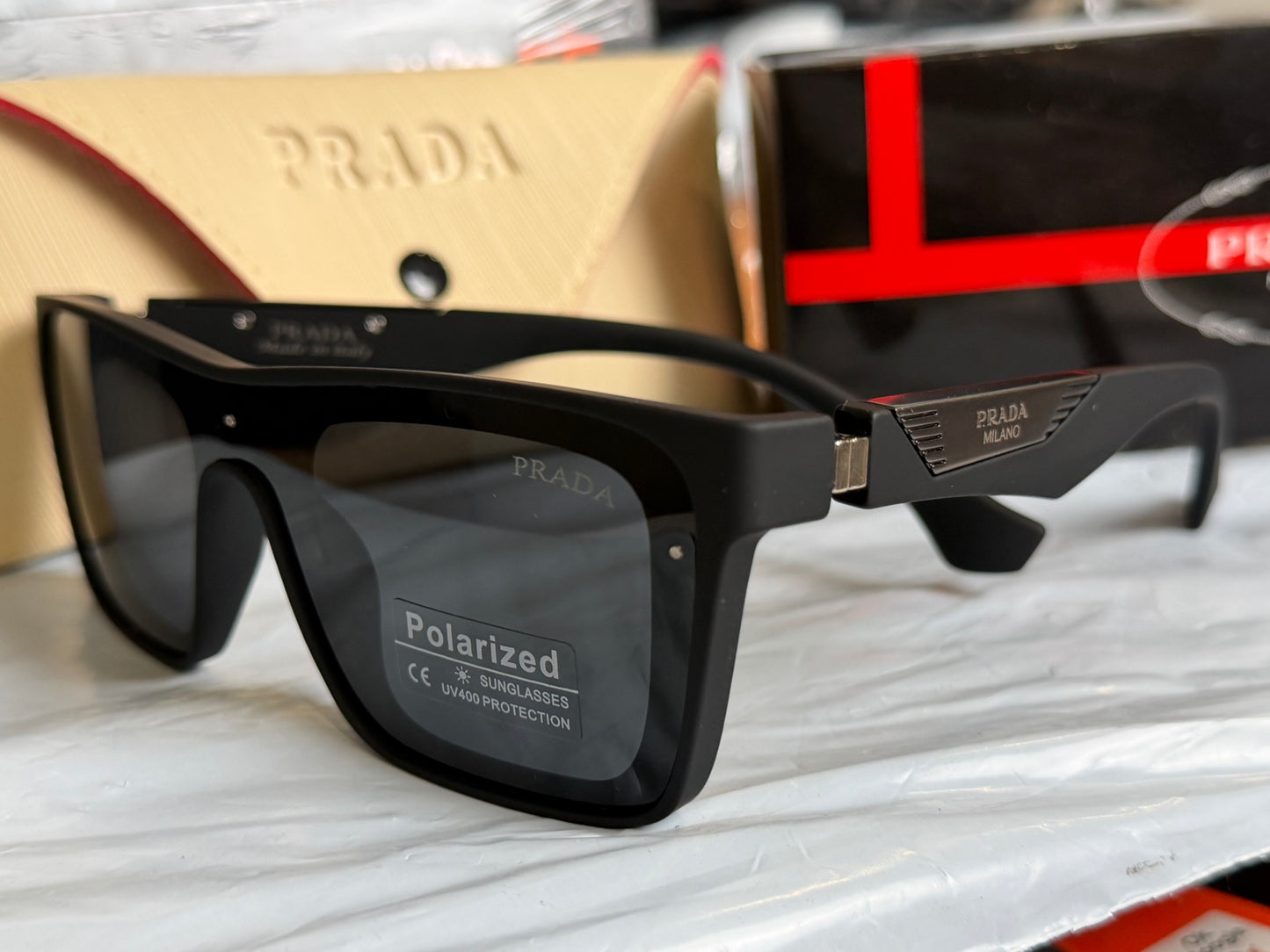 Imported Sunglasses Prada Polorized Black