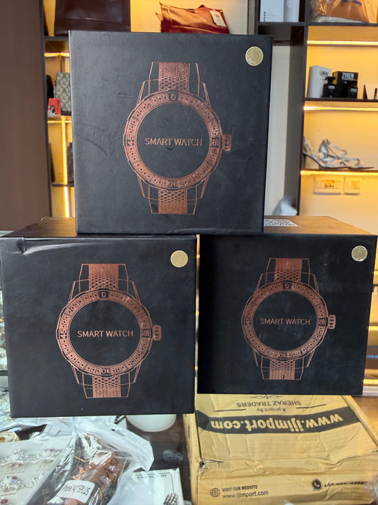 Golden Smartwatch with Stones